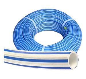 Manguera Económica Bicolor De 1 2 Blanca Azul 10 Mts
