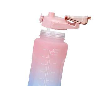 Pack 2 Botellas Agua Motivacional De 2 Litros Y 900ml Diseño Osos