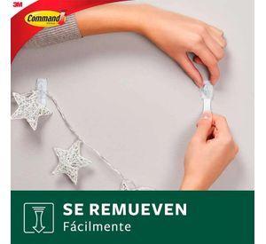 Ganchos Decorativos Transparentes 20u 17026CLR Command 3M