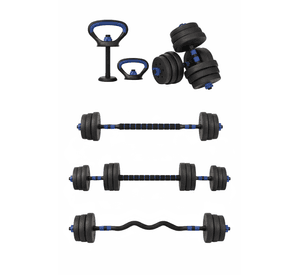 Set Mancuernas Barras Pesas Rusas Unibles 20 Kg Fitness Hyperhike