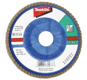 Disco Lija Flap Traslapado 4-1/2 Grano 80 Makita D-28173