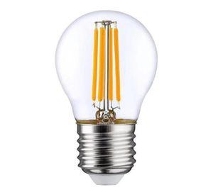 Ampolleta Led Filamento M/bola 4w Luz Cálida E27