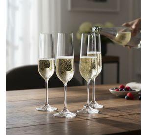 SET 4 COPAS CHAMPAGNE SIENA BOHEMIA, 200 ML