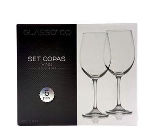 SET COPA DE VINO CRISTAL GLASSO