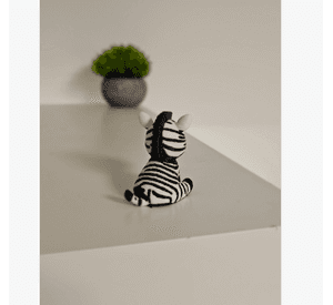 Mini Escultura Decorativa- Cebra Tierna