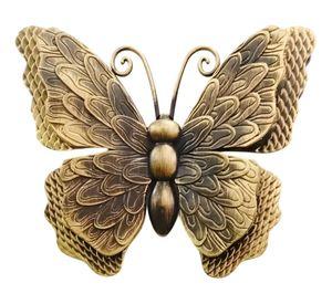 Set Decorativo Pared Mariposa 3D Arte Estatua Bronce Jhn