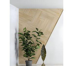 Escultura Hoja Pluma Metal Minimalista Moderno 84cm Jhn