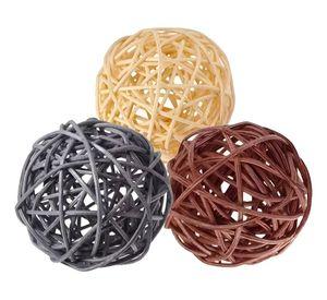 Bolas Decorativas Mimbre Cuencos Adornos Set de 5 Jhn