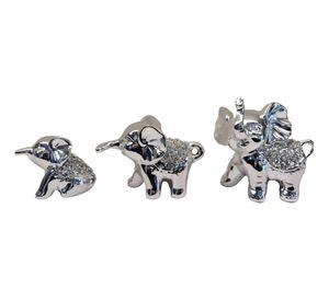 Estatuas Elefantes Familia Elegante Moderno 3 piezas Jhn