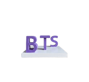 Estatua Texto Decorativo BTS Y ARMYS Invertido