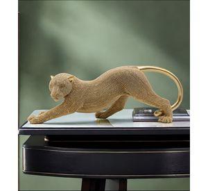 Estatua Animal Escultura Artesanía Coleccionable Dorado Jhn