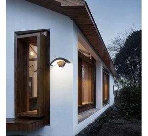 Aplique Luz Pared Impermeable LED 9W Exteror Jardin Lau