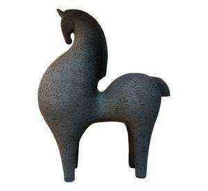Estatua Caballo Elegante Figura Decorativa Estilizada Jhn