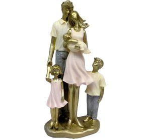 Estatua Familia Pie Escultura Amor Decoración Recuerdo Jhn
