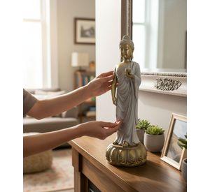 Figura Decorativa Buda Adorno Estatua Hogar Jhn
