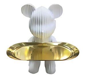 Figura Decorativa Oso Moderna Elegante Adorno Hogar Jhn