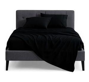 Set Sábanas King Lisas | 800 Hilos Calidad Hotelera Negro