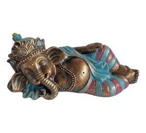 Figura Decorativa Ganesha Acostado Hogar Estilo Hindú Jhn