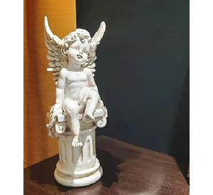 Estatua Jardín Hogar Pilar Romano Querubín Angel Jhn