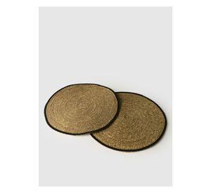Set Individuales Seagrass Bordado Boho