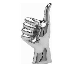 Set de 3 Figura Mano Plateado Decoración Soporte Joyería Jhn