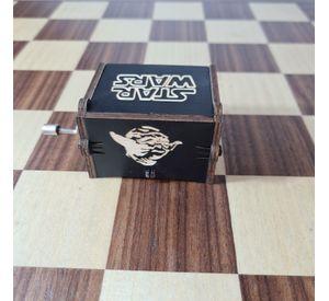 Caja Musical Star Wars – The Force Awakens en Madera Negra Grabada