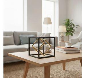 Estatua Figura Decorativa Geométrica Adorno Hogar Cubo Jhn