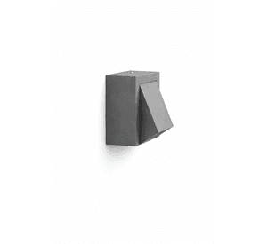 LED Exterior Minimalista Kapelle Aluminio Gris