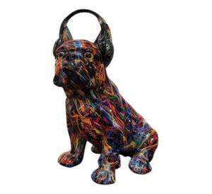 Estatua Decorativa Bulldog Urbano Vanguardista Adorno Jhn