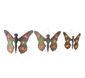 SET TRES MARIPOSAS MADERA