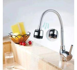 Llave Lavaplatos Monomando Cuello Flexible Girator