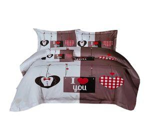 JUEGO DE SABANAS 2.5 PLAZAS KING I LOVE YOU 625