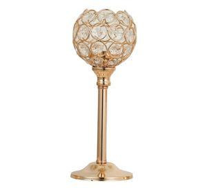 Candelabro Centro Mesa Cristal Soporte Elegante 22cm Jhn