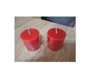PACK DE 2 VELAS CIRIOS ROJOS DE 5 X 5