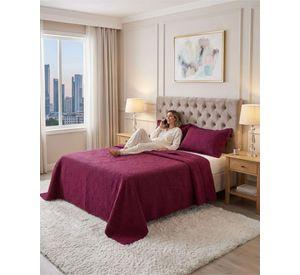 Cubrecama Quilt Verano King Delgado Texturizado Set Con Fundas a6