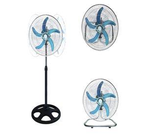 Set de 2 Ventiladores de 18 pulgadas Aspa Metálica Plateada