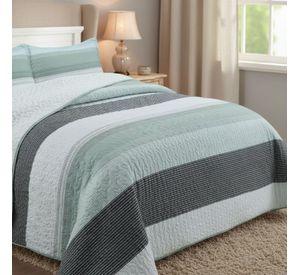 Cubrecama Quilt Sherpa 1.5 - Varios Modelos W.m G Agua Rallas