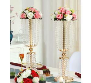 Florero Alto Decorativo Soporte Flores Centro Mesa 62cm Jhn