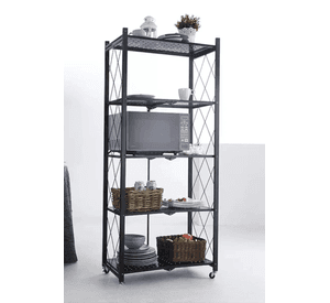 ESTANTE ORGANIZADOR PLEGABLE METALICO MULTIUSO 5 NIVELES
