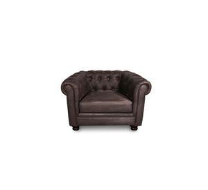 SOFA FLORENCIA 1C CUERO COLORADO MARRON