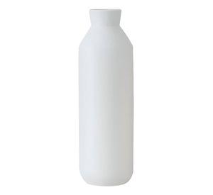 Florero Jarrón Decorativo Cerámica Alto Mesa Blanco Jhn