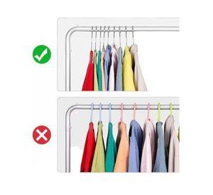 Colgador Ropa Pack 10 Ganchos Percha Acero Inoxidable Grueso Plateado