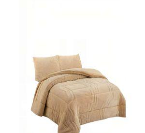 CUBRECAMA DE RELIEVE 2 PLAZAS COLOR BEIGE 4