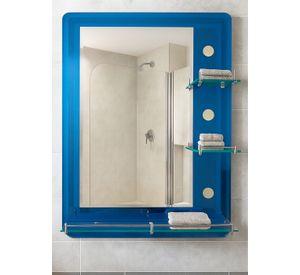 Espejo con Repisas Rectangular Blue 80x60 cm