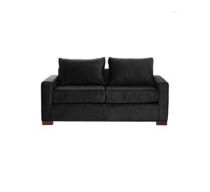 SOFA LIVORNO 2C TELA VELVET NEGRO