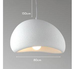 Lámpara de Techo Colgante Crema 80 cm Estilo Wabi-Sabi