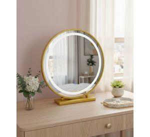 Espejo Decorativo Mesa Panel Táctil Luz LED Hogar Jhn