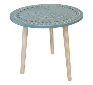 Mesa Centro Redonda Decorativa Auxiliar Moderno Hogar Jhn