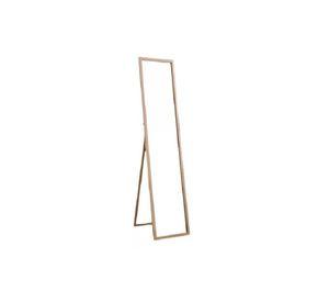 Espejo Cuerpo Entero 150x40cm Base Plegable Estilo Japonés Marrón