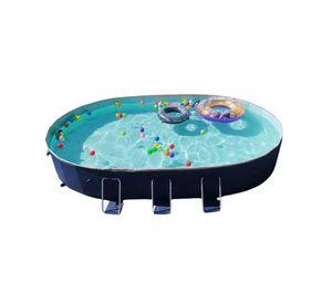 Piscina Familiar XXL Plegable PVC Dura 300x220cm Sin Inflar